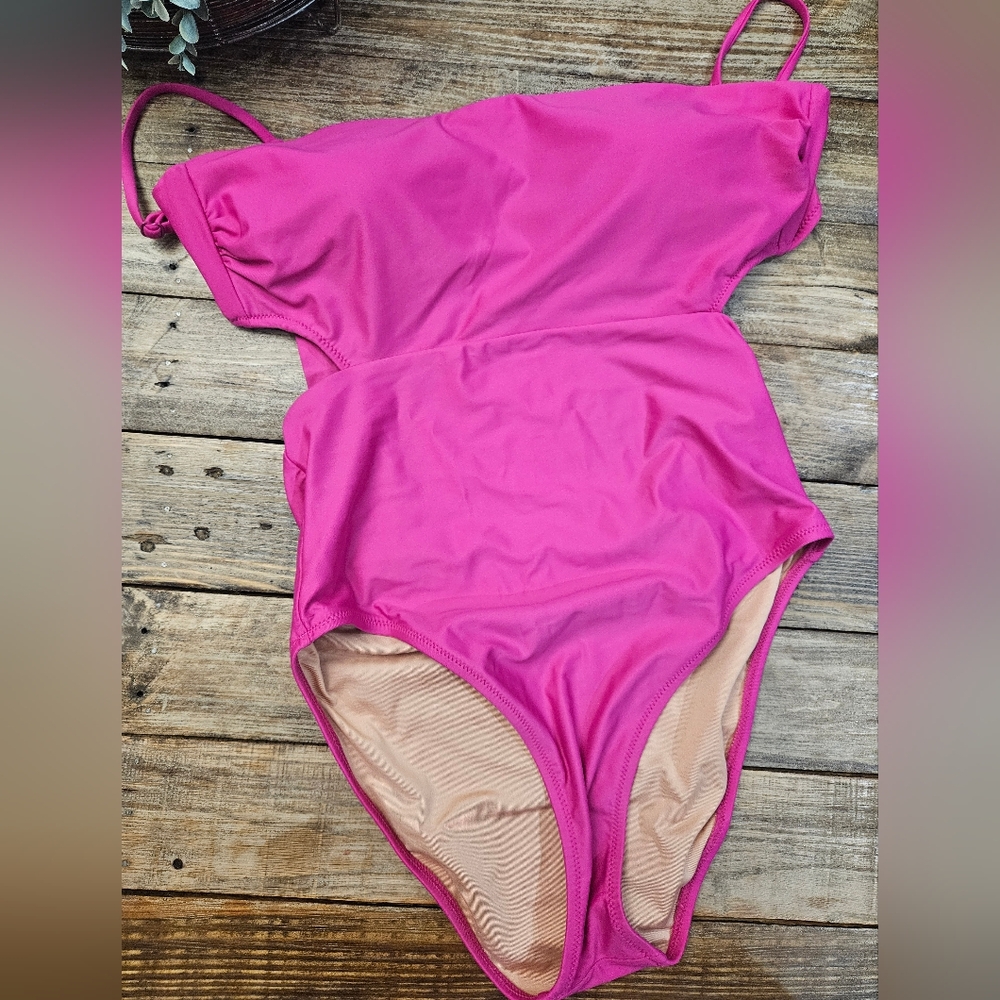 J. Crew Pink One Piece Swimsuit